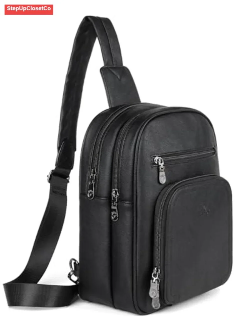 Designer PU Leather Sling Bag Crossbody Purse with Adjustable Strap